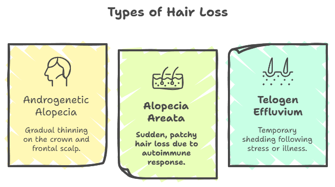 Hair Loss Solutions (केस गळणे) - Hair Loss Solutions (केस गळणे) Types of Hair loss